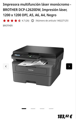 Impresora láser BROTHER DCP-L2620DW