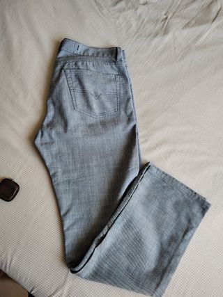 Vaqueros de verano Diesel gris L, usados