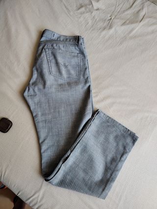 Vaqueros de verano Diesel gris L, usados