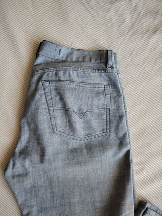 Vaqueros de verano Diesel gris L, usados