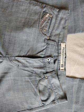 Vaqueros de verano Diesel gris L, usados