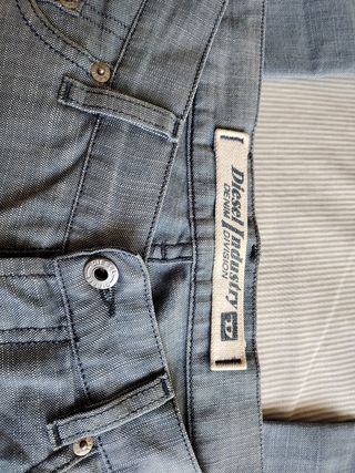 Vaqueros de verano Diesel gris L, usados