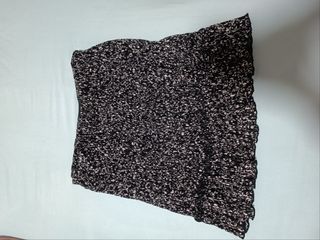 Minifalda Pull&Bear L - Negra y Blanca