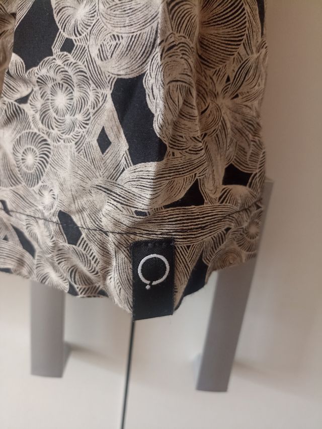 Vestido Zergatik negro beige