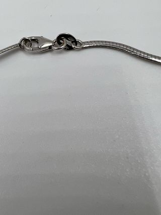 Gargantilla oro blanco - Cadena serpiente