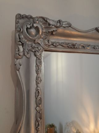 Espejo vintage plateado