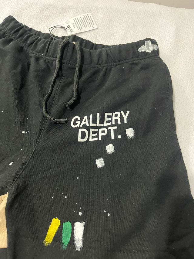 Pantaloni Gallery Dept. Neri con Paint Splatter