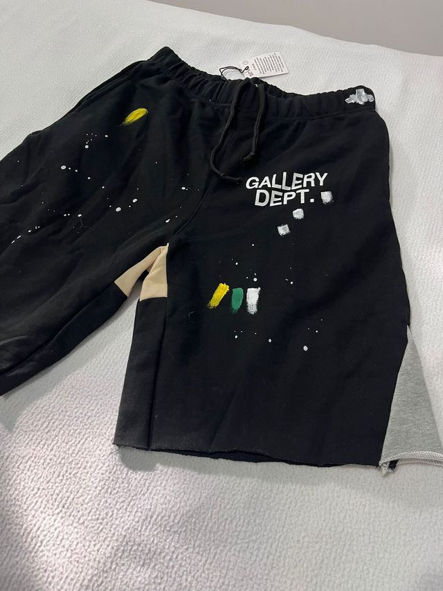 Pantaloni Gallery Dept. Neri con Paint Splatter