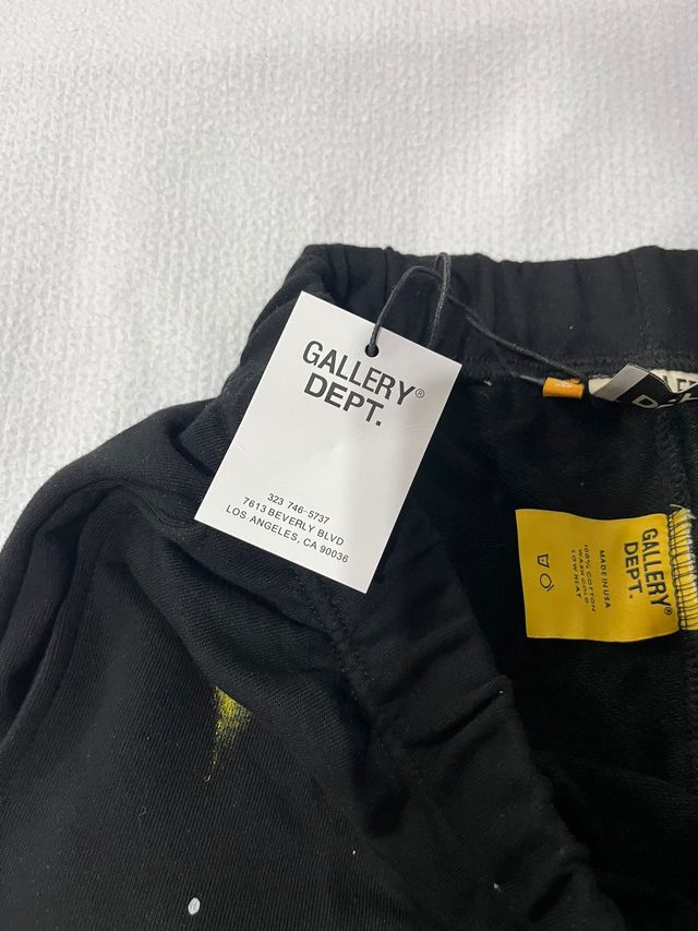 Pantaloni Gallery Dept. Neri con Paint Splatter