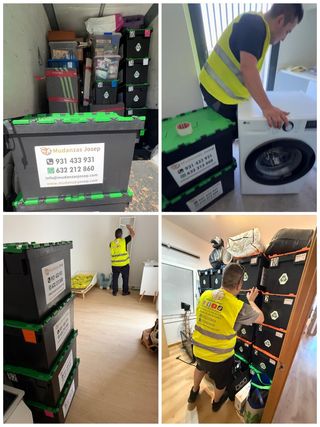 Caja de plastico para mudanza el Vallés Oriental