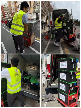 Caja de plastico para mudanza el Vallés Oriental