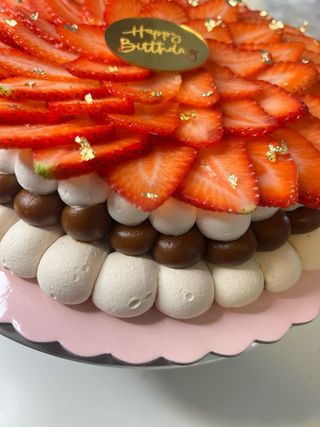 Tarta Pavlova Fresas - Cumpleaños
