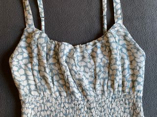 Vestido Abercrombie XS - Azul y blanco