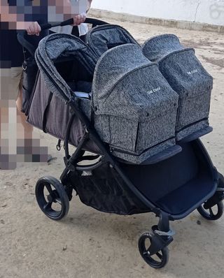 Carro gemelar Be Cool + 2 capazos