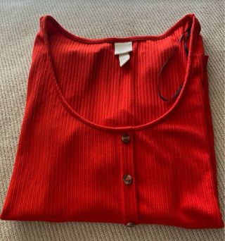 Blusa/jersey rojo H&M - Talla L