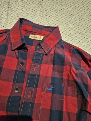Camisa Hollister cuadros rojos - Talla S