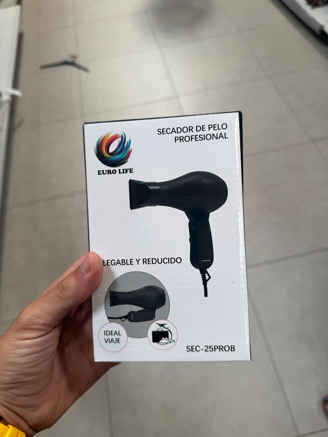 Secador Pelo EURO LIFE - Ligero y Portátil
