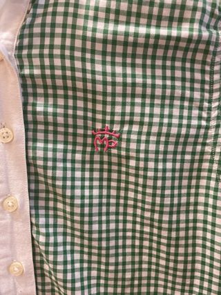 Camisa Montepicaza XS - Verde y Blanca