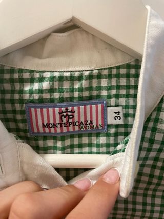 Camisa Montepicaza XS - Verde y Blanca