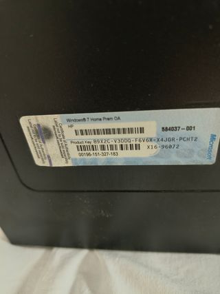 Ordenador HP Pavilion P6000 negro