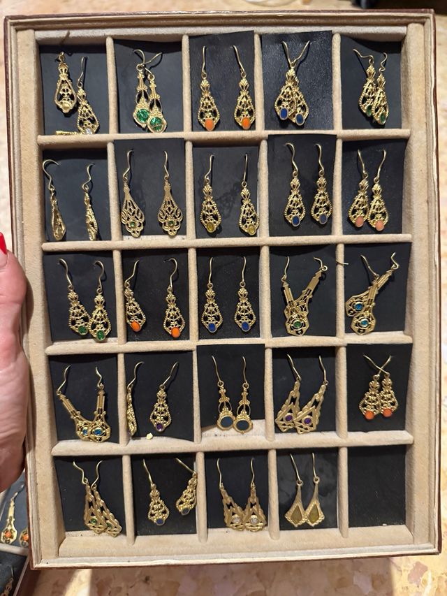 pendientes de filigrana  12 euros unidad