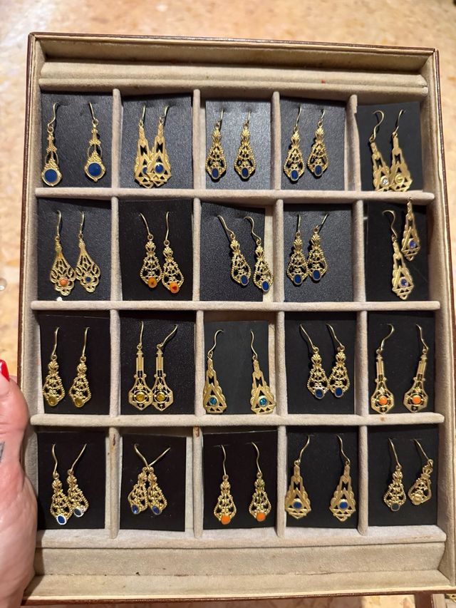 pendientes de filigrana  12 euros unidad