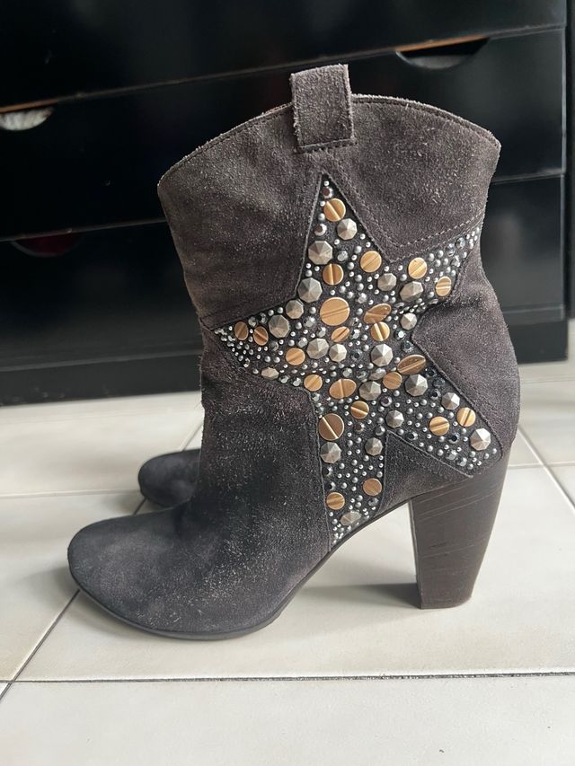 Stivali in velluto Marrone, taglia 40