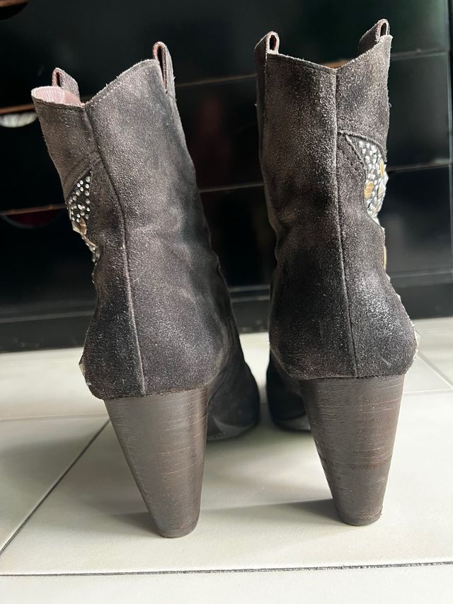 Stivali in velluto Marrone, taglia 40