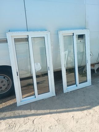 2 Ventanas Correderas Aluminio 90 euros unidad