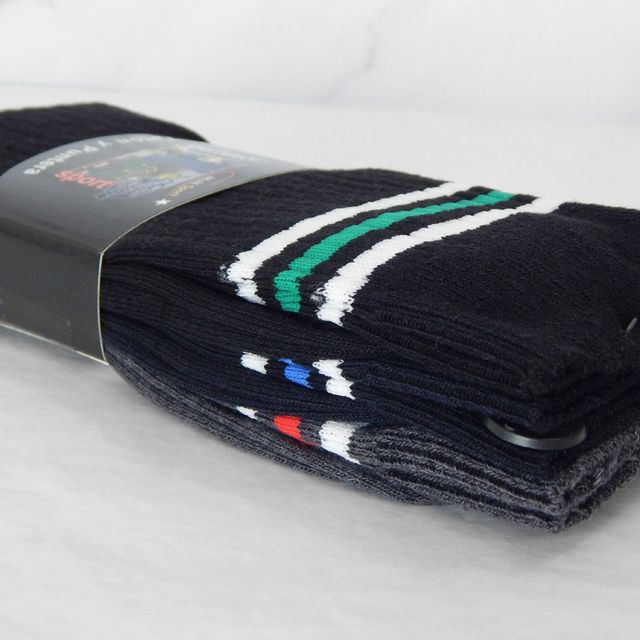 Pack 3 Calcetines Finos Unisex 41-45, Blanco/Negro