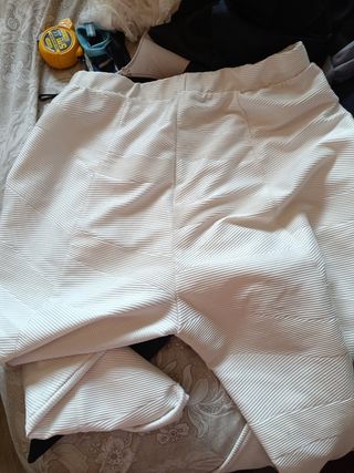 Pantalones blancos de vestir,talla grande