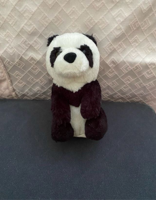 Set peluche animali: orso panda, scimmia, cagnolin