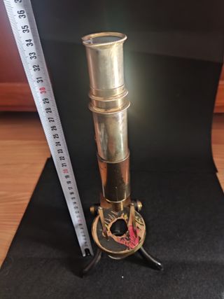 Microscopio antiguo inglés Stanley