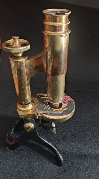 Microscopio antiguo inglés Stanley