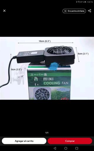 Ventilador acuario automático