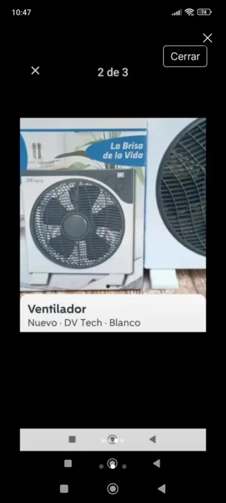 Ventilador con su caja Impecable,se envía bien pr