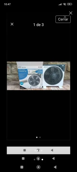 Ventilador con su caja Impecable,se envía bien pr