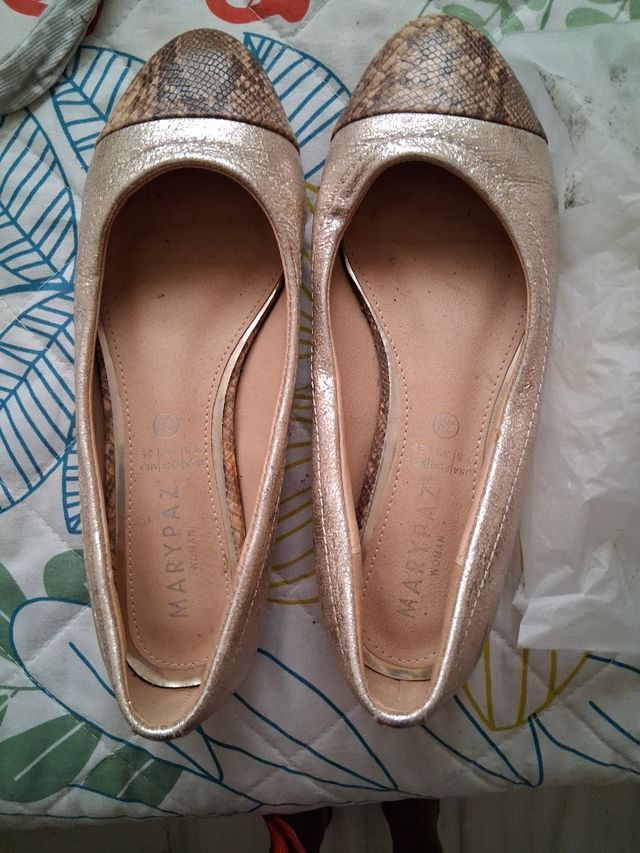 Zapatos MARYPAZ dorados 38