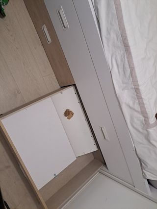 Cama doble juvenil con cajones