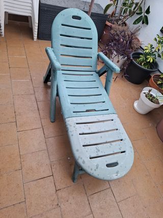 Tumbona Plegable - Verde Agua