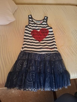 Vestido Dolores Promesas rayas M