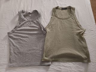 2 Camisetas Tirantes Stradivarius L