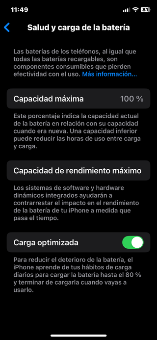 IPhone 11 Pro Gris Espacial Batería 100%
