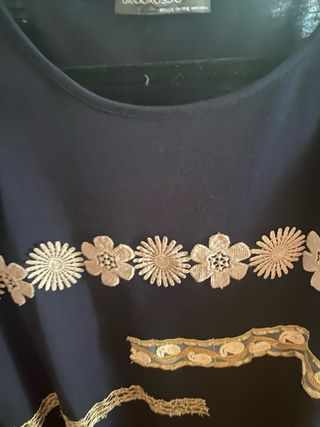 Maglia Giglio Rosso blu ricami