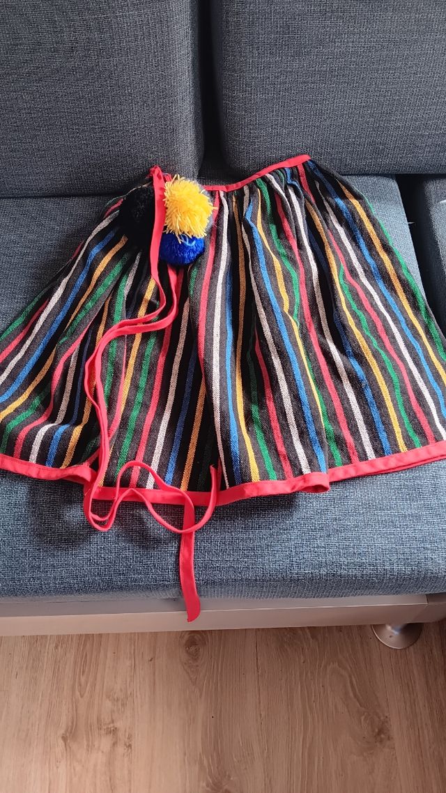 Falda Canaria multicolor Tenerife niña