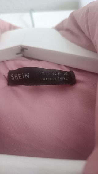 Chaqueta acolchada SHEIN rosa OVERSIZE