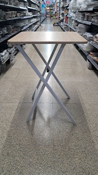 Mesa plegable - Madera y metal