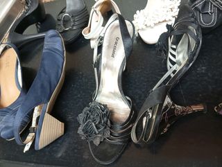 2 lotes de Sandalias tacón mujer - varios colores