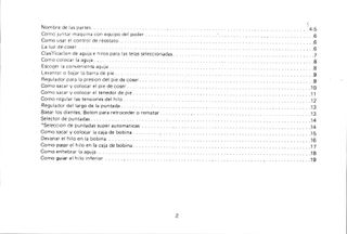Libro instrucciones Máquina coser.