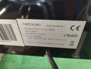 Cafetera automática Cecotec 7000 (local)